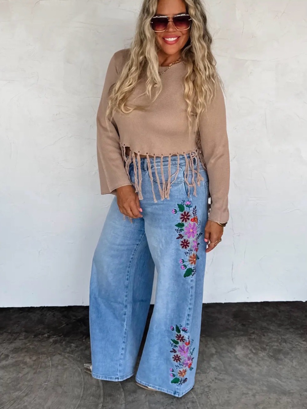 Evie Floral Jeans